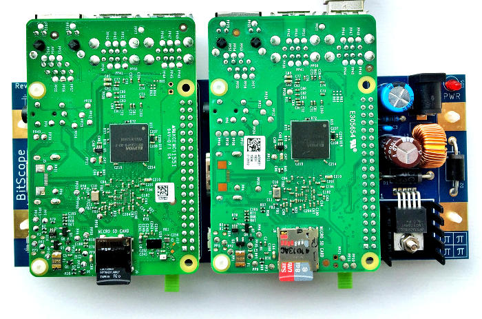 BitScope Blade 02, Duo Pi, Power & Mounting Raspberry Pi Model B Version 3 and 2.