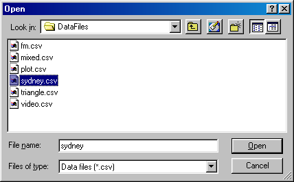 Offline Replay File Selection Dialog