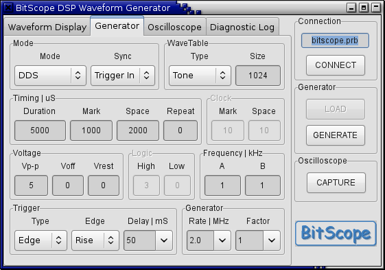 BitGen Generator Parameters